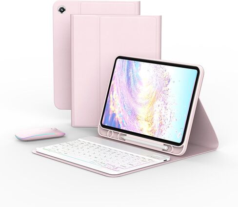 حافظة لوحة المفاتيح لجهاز iPad 11th (A16, 2025) / الجيل العاشر (وردي) in Kuwait