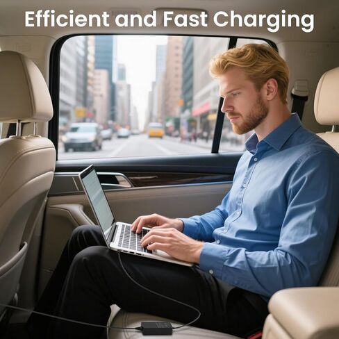 100W Laptop Car Charger USB C Compatible with Dell Latitude 5420 3520 5520 5510 7320 7520 7420 5430 5440 5540 5450,for Dell Pro 14 Plus 13 16 PB14250 PB13250 DB14250 PA16250 DB06250 PC16250 in Saudi Arabia
