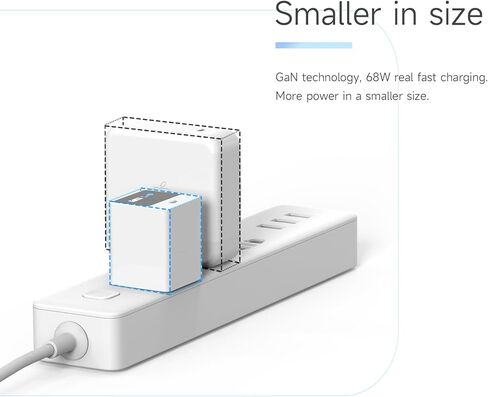 شاحن ISDT USB C، شاحن ISDT 68W GAN، متوافق مع MacBook Pro/Air، IPA in Saudi Arabia