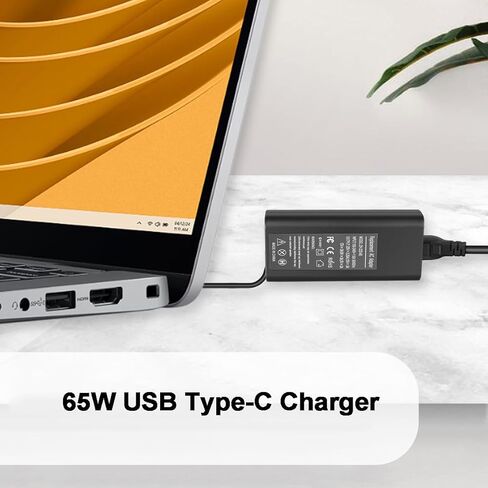 65W USB Type C Charger Compatible with Dell Pro 14 PC14250 16 PC16250 / 14 16 Plus/Max 14 MC14250 16 MC16250/ 13 14 Premium PA13250 PA14250/ Rugged 13 RA13250 14 RB14250 Laptop in Saudi Arabia