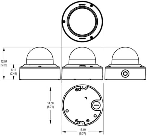 Pelco IME238-1ERS 2 MP Sarix شبكة محسنة IR قبة خارجية مع تتبع كشف الحركة والرؤية الليلية، عدسة 2.8-8 مم in Kuwait