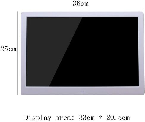 Digital Picture Frame Ultra Thin 15.4 inch Supports high Definition Video Support Picture Music Playback Electronic Photo Frame Black White Digital Photo Frame in Saudi Arabia