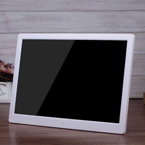 Digital Picture Frame Ultra Thin 15.4 inch Supports high Definition Video Support Picture Music Playback Electronic Photo Frame Black White Digital Photo Frame in Saudi Arabia