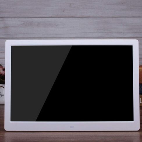 Digital Picture Frame Ultra Thin 15.4 inch Supports high Definition Video Support Picture Music Playback Electronic Photo Frame Black White Digital Photo Frame in Saudi Arabia