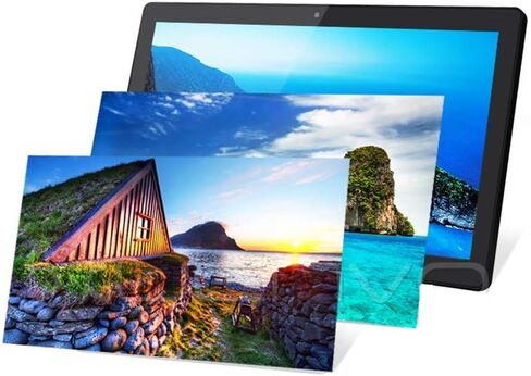 18.5-inch Black Digital Photo Frame, High-Definition Resolution, Multi-Functional Advertising Machine, Can Be Wall-Mounted or Standing in Saudi Arabia