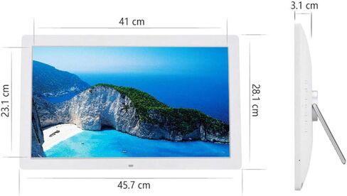 18.5-inch Black Digital Photo Frame, High-Definition Resolution, Multi-Functional Advertising Machine, Can Be Wall-Mounted or Standing in Saudi Arabia