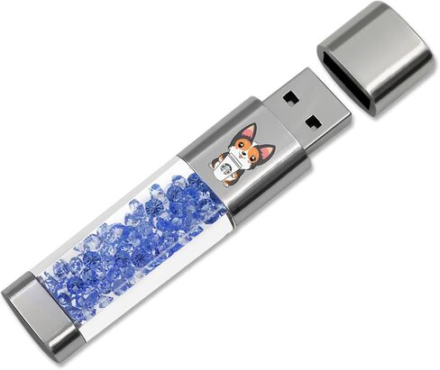USB Flash Drive 64GB, Techkey External Memory Photo Keeper Storage Stick for Picture/Video/Data Saver/Backup V2.46 High Speed Thumb/Jump/Hard Drives-Steel Blue in Saudi Arabia