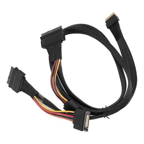 كابل NVMe SSD مقاس 80 سم، معدل نقل بيانات 24 جيجابت في الثانية للوحة SSD الرئيسية، تصميم التوصيل والتشغيل مع مادة آمنة عالية الجودة، مناسب لـ NVME SFF-8654 in Saudi Arabia