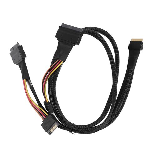 كابل NVMe SSD مقاس 80 سم، معدل نقل بيانات 24 جيجابت في الثانية للوحة SSD الرئيسية، تصميم التوصيل والتشغيل مع مادة آمنة عالية الجودة، مناسب لـ NVME SFF-8654 in Saudi Arabia