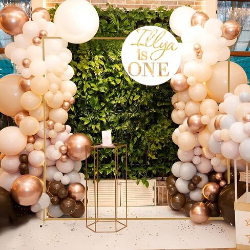 8.2 FT Wedding Backdrop Stand Metal Square Stand for Birthday Party Wedding Ceremony Bridal Baby Shower Event Decor in Saudi Arabia
