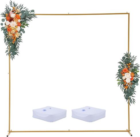 8.2 FT Wedding Backdrop Stand Metal Square Stand for Birthday Party Wedding Ceremony Bridal Baby Shower Event Decor in Saudi Arabia