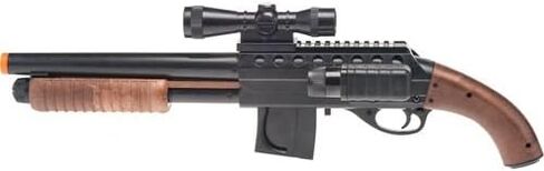 Smith & Wesson M3000 Spring-powered Airsoft Shotgun W/ Light, Scope, 2 Clips in Saudi Arabia