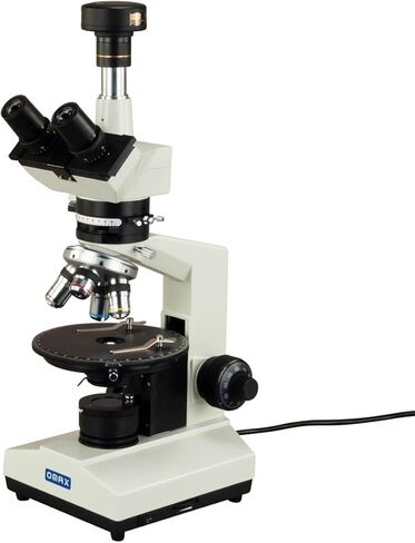 OMAX 40X-600X Lab Trinocular Polarizing Quadruple Nosepiece Microscope+Bertrand Lens with 5MP Camera in Saudi Arabia
