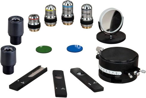 OMAX 40X-600X Lab Trinocular Polarizing Quadruple Nosepiece Microscope+Bertrand Lens with 5MP Camera in Saudi Arabia