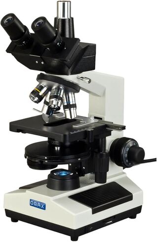 OMAX 40X-2500X LED Trinocular Compound Microscope with Phase Contrast Kit+Plan PH Objectives in Saudi Arabia