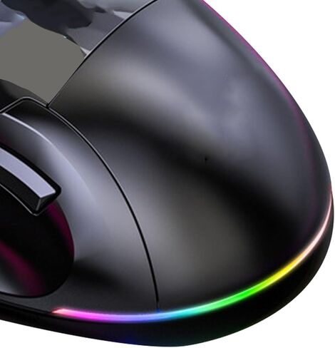 ماوس ألعاب سلكي من سيسيجلو، ماوس كمبيوتر سلكي USB، سلك بإضاءة خلفية RGB 12000 نقطة في البوصة لأجهزة ألعاب الكمبيوتر، 9 مفاتيح للمكتب والمنزل in Saudi Arabia