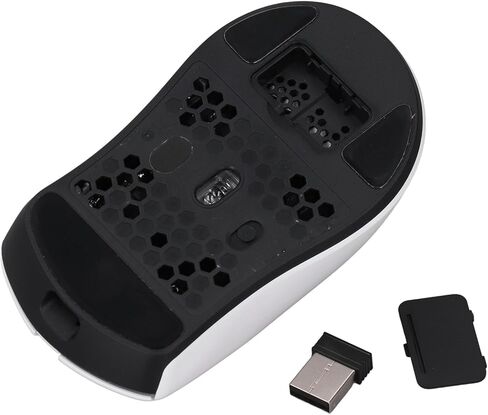 ماوس ألعاب زوناتي، دقة عالية DPI 800-26000، تسريع 50 جرام، بطارية ليثيوم، ماوس كمبيوتر سلكي 2.4 جيجا بايت أبيض in Kuwait