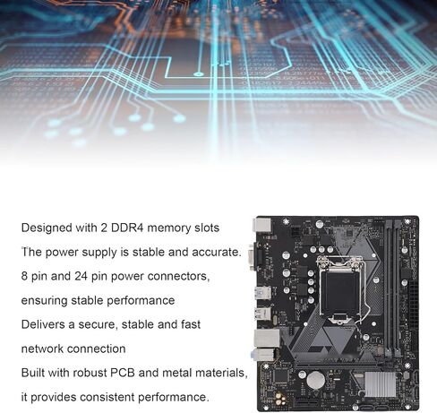 اللوحة الأم Micro ATX، اللوحة الأم للكمبيوتر M.2 تدعم LGA 1511، Dual DDR4، مع PCIe 3.0، 2 USB 3.1 Gen 1، 4 USB 2.0، SATA 3.0، RJ45 in Kuwait