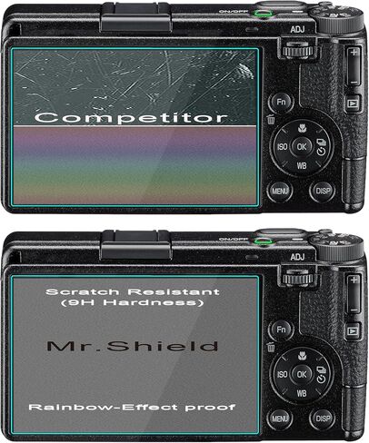 واقي شاشة Mr.Shield [3-Pack] لجهاز Ricoh GR IV GRIV GR 4 GR4 [زجاج مقسى] [زجاج ياباني بصلابة 9H] واقي شاشة in Saudi Arabia