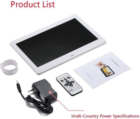 إطارات الصور الرقمية 10 بوصة عريضة HD LED إطار الصورة الرقمية LCD مشغل الإعلانات 1024 * 600 in Kuwait