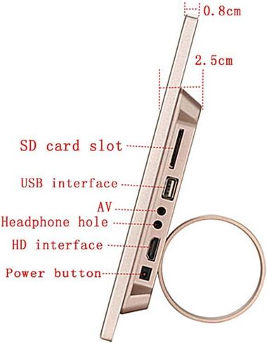 15-inch Digital Photo Frame, Aluminum Alloy Material, Full HD Ultra-Thin Electronic Photo Frame, Easy to Operate and Highly Practical in Saudi Arabia