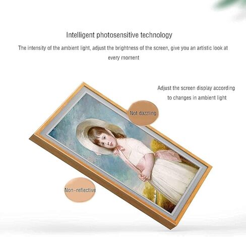 32-inch S1 Smart Digital Photo Frame, Solid Wood Frame, Can Be Wall-Mounted or Standing, Suitable for Multiple Scenes in Saudi Arabia
