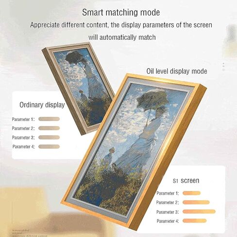 32-inch S1 Smart Digital Photo Frame, Solid Wood Frame, Can Be Wall-Mounted or Standing, Suitable for Multiple Scenes in Saudi Arabia