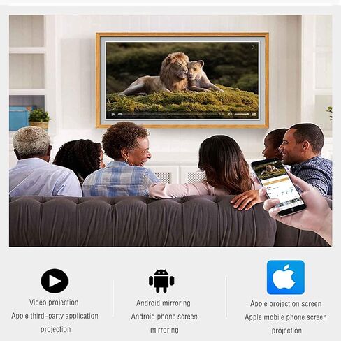 32-inch S1 Smart Digital Photo Frame, Solid Wood Frame, Can Be Wall-Mounted or Standing, Suitable for Multiple Scenes in Saudi Arabia