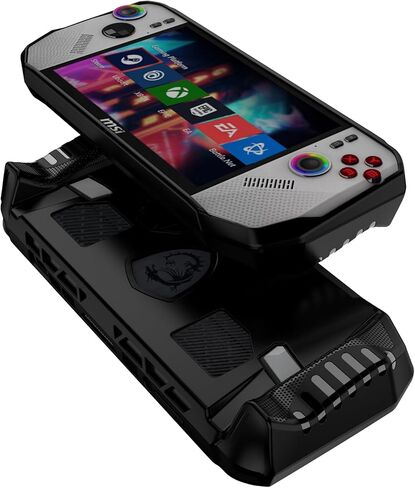 حافظة واقية لجهاز MSI Claw A8 BZ2EM مقاس 8 بوصة 2025 - غطاء من مادة TPU مع مسند ثابت وفتحات تبريد، متوافق مع جهاز Ryzen Gaming المحمول (أسود غير لامع) in Kuwait