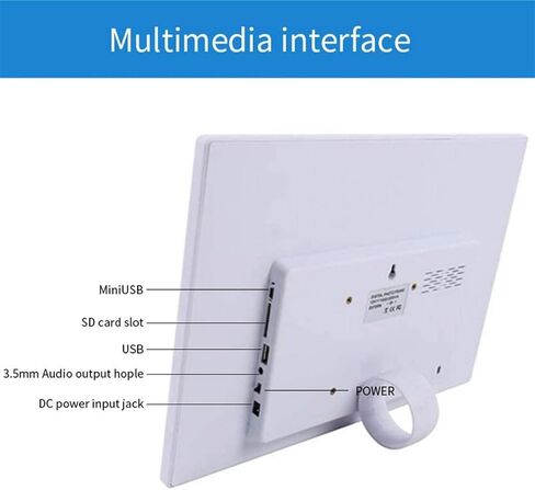 17-inch Digital Photo Frame, IPS Touch Screen with Photo/Music/Video Player, Automatically Adjusts Display Direction in Saudi Arabia