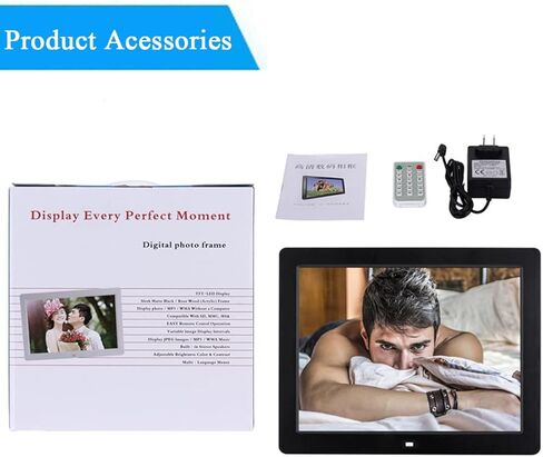 17-inch Digital Photo Frame, IPS Touch Screen with Photo/Music/Video Player, Automatically Adjusts Display Direction in Saudi Arabia