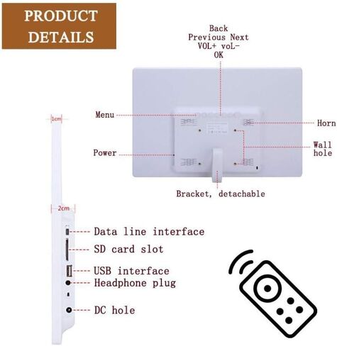 15-inch High-Definition Digital Photo Frame, Smooth Playback, No Delay, Multi-Functional Electronic Photo Frame in Saudi Arabia