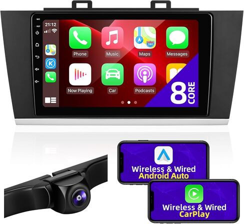 Car Radio Upgrade Compatible with Wireless Carplay Android Auto for Subaru Outback Legacy 2015-2019 8 Core 4+64GB Touch Screen Stereo Bluetooth GPS WiFi AM/FM Backup Camera Navigation Head Unit in Saudi Arabia