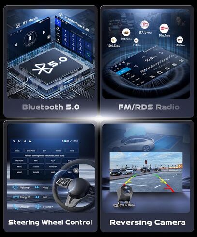 4G+128G Android 15 Car Stereo for Audi A3 2003-2013, Wireless CarPlay Android Auto, 9’’ Incell HD Touch Screen Car Stereo with GPS, WiFi, Bluetooth 5.0, FM, 32 EQ, SWC, Backup Camera in Saudi Arabia