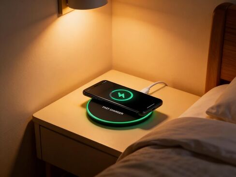 15W Wireless Charger, Fast Charging Pad Compatible with iPhone17/16/15/14/13/12 Series in Saudi Arabia