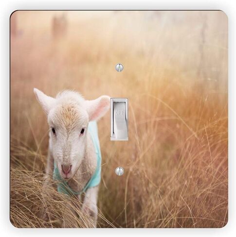 Baby Goat in Field Soft -Light Switch Plate Cover - Double GFI Double Rocker - Two Gang Switch Plate Cover Switch Plate Cover in Kuwait