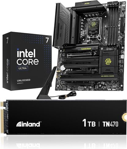 INLAND 3-in-1 Combo: Intel Core Ultra 7 265K Processor+Msi MAG Z890 Tomahawk WiFi Motherboard 1tb TN470 M.2 SSD in Saudi Arabia