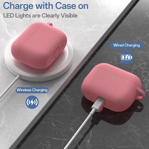 Meliya for AirPods Pro 3 Case 2025 with Lanyard & Keychain, Soft Silicone Protective Case for Apple AirPods Pro 3rd Generation, Full Protection, Support Wireless Charging, Sand Pink in Saudi Arabia
