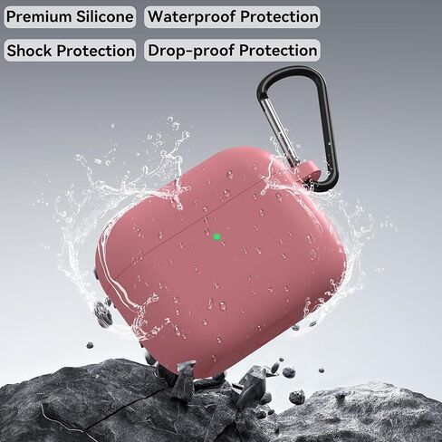Meliya for AirPods Pro 3 Case 2025 with Lanyard & Keychain, Soft Silicone Protective Case for Apple AirPods Pro 3rd Generation, Full Protection, Support Wireless Charging, Sand Pink in Saudi Arabia