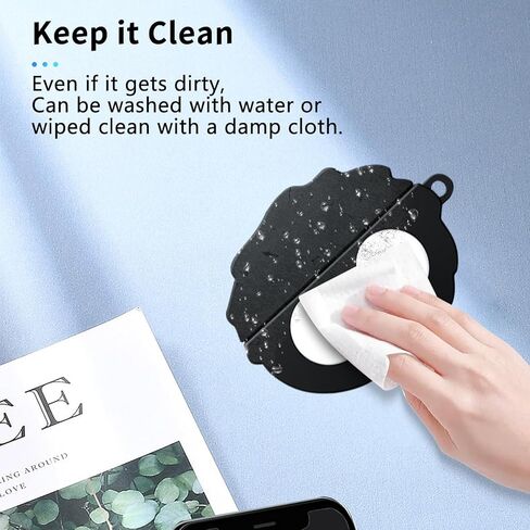 غطاء حافظة Anker Soundcore AeroClip، غطاء حماية لسماعة الأذن NOUKAJU (مع حلقة تسلق + حبل قصير + قلم تنظيف) مقاوم للسقوط، مقاوم للخدش، مقاوم للصدمات، حافظة لـ Soundcore AeroClip (قوالب الفحم) in Saudi Arabia