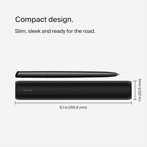 شاحن محمول من بيلكين، باور بانك بثلاثة منافذ - 12 بوصة. كابل USB-C إلى USB-C متضمن - 20000 مللي أمبير في الساعة مع PD 20 وات لهاتف iPhone 17 وAir وPro وPro Max وAirPods وNintendo Switch 2 والمزيد - Travel Essentials أسود in Saudi Arabia