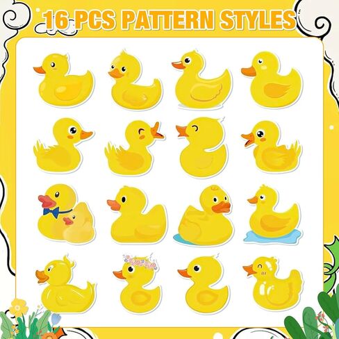 1000 Pcs Yellow Duck Stickers, Cute Duck Stickers, Summer Decal for for Water Bottles Teen Laptop Luggage Phone Skateboard Refrigerators Guitar in Kuwait