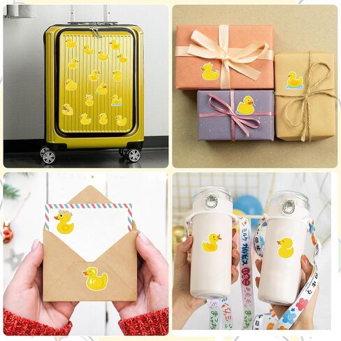 1000 Pcs Yellow Duck Stickers, Cute Duck Stickers, Summer Decal for for Water Bottles Teen Laptop Luggage Phone Skateboard Refrigerators Guitar in Kuwait