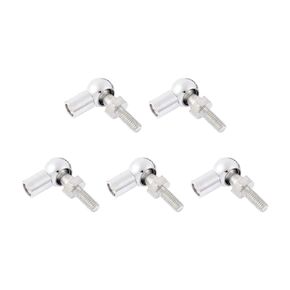 Kozelo 5pcs Angle Ball Joint - [M6x1.0 Right Female Thread, M6x1.0 Right Male Thread] Gas Spring Elbow Joint Fitting for Automotive, Hinged Door, Cupboard
