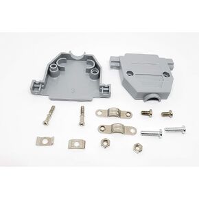 Pc Accessories - Connectors Pro Gray Plastic Hood for DB-25 Pin Connectors, Short Screws, 50-Pack