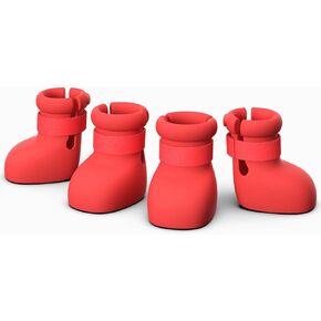 Dog Shoes for Large Dogs, Medium Dog Boots & Paw Protectors for Winter Snowy Day, Summer Hot Pavement, Waterproof in Rainy Weather, Outdoor Walking, Indoor Hardfloors Anti Slip Sole Black Size S