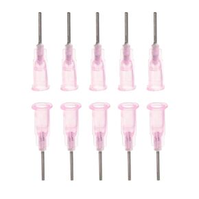 Utoolmart Industrial Dispensing Needle, 17G Blunt Tip Syringe Needles with Luer Lock, Stainless Steel Precision Applicator, for Refilling E-Liquid Inks and Syringes, Transparent Color, 10pcs