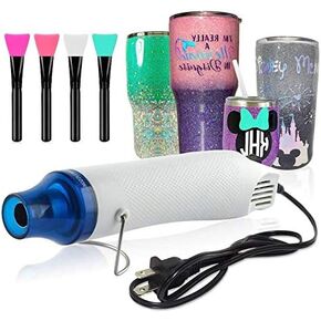 5PCS Bubble Buster Tool for Making Epoxy Glitter Tumblers,Protable Heat Gun for DIY Acrylic Resin Cups Tumblers to Remove Air Bubbles,Magic Epoxy Brushes for Even Smooth (White) in Kuwait