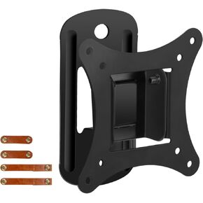 SweeEase Vesa Monitor TV Wall Mount for 19 to 32 inch, Universal Swivel Tilt Adjustable Monitor TV Bracket for Flat Curved Max 44 lbs Max VESA 100x100mm Monitor TV, Single Stud Vesa Wall Mount