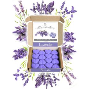 Lilac Scented Wax Melts - 16 x 5g Strong Lilac Fragrance Wax Melts in an Elegant Presentation Gift Box Spotless Leopard Scented Candles Gift - Made in UK